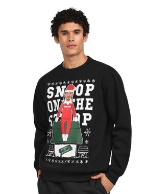 Snoop On The Stoop Sweatshirt Fleece Dogg Supply Unisex Medium NWT Ugly Sweater